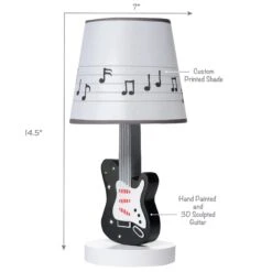 Rock Star Lamp With Shade & Bulb 13 Rock Star Lamp With Shade & Bulb -Lambs & Ivy rock star lamp callouts