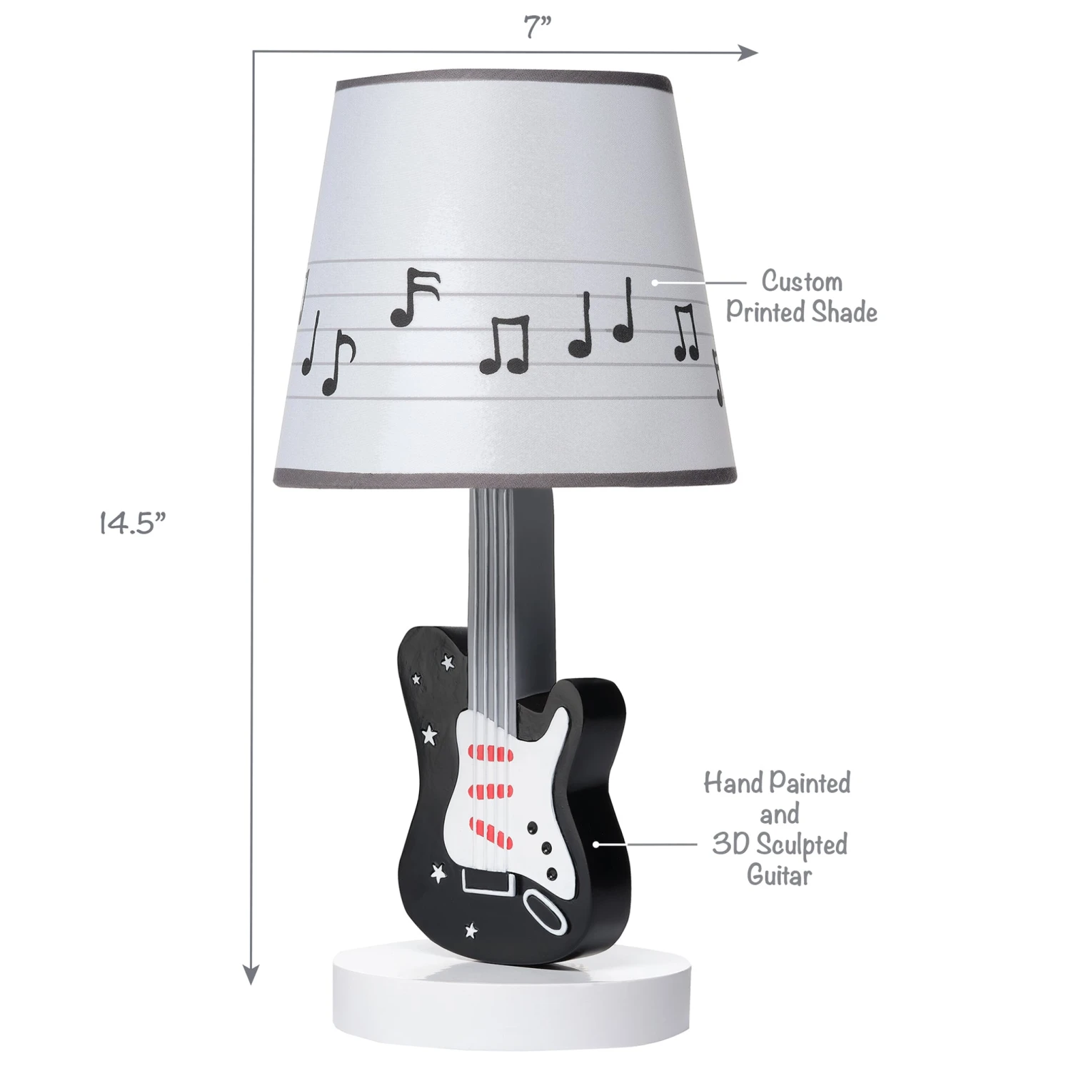 Rock Star Lamp With Shade & Bulb 7 Rock Star Lamp With Shade & Bulb - Image 5