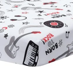 Rock Star 3-Piece Crib Bedding Set -Lambs & Ivy rock star sheet 58e572ec c890 4294 9538 93acc01d4ca4