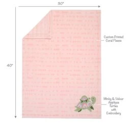 Sea Dreams Baby Blanket -Lambs & Ivy sea dreams blanket full fold callout