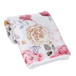 Secret Garden Baby Blanket -Lambs & Ivy secret garden blanket roll