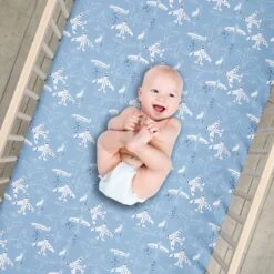 Airplane/Stars 2-Pack Fited Crib Sheet Set 14 Airplane/Stars 2-Pack Fited Crib Sheet Set -Lambs & Ivy sheet set airplane a baby