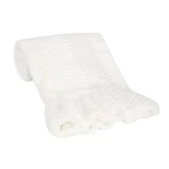 Signature Ruffled Lux Chevron Baby Blanket -Lambs & Ivy signature ruffled 20lux 20blanket roll