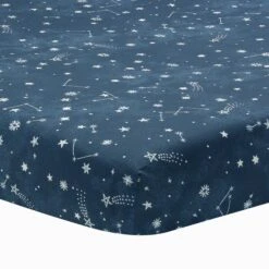 Sky Rocket Cotton Fitted Crib Sheet