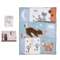 Sleepytime Bear 3-Piece Crib Bedding Set -Lambs & Ivy sleepytime bear 3pc set