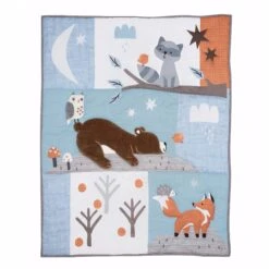 Sleepytime Bear 3-Piece Crib Bedding Set -Lambs & Ivy sleepytime bear quilt