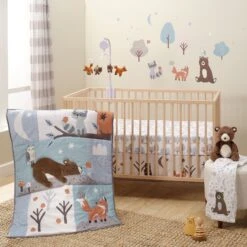 Sleepytime Bear Fitted Crib Sheet -Lambs & Ivy sleepytime bear room 41f6eb3d 3783 4f7c 9a5a a0023b01906b