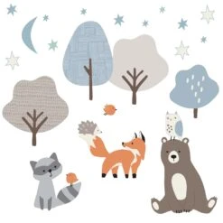 Sleepytime Bear Wall Decals