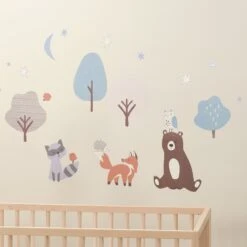 Sleepytime Bear Wall Decals -Lambs & Ivy sleepytime bear wall decal lifestyle