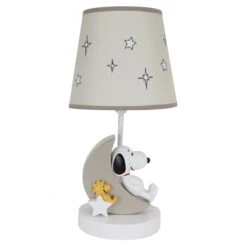 Snoopy Love Lamp With Shade & Bulb