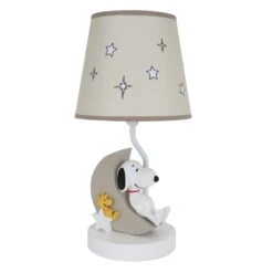 Snoopy Love Lamp With Shade & Bulb -Lambs & Ivy snoopy love lamp a