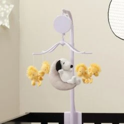 Snoopy Love Musical Baby Crib Mobile -Lambs & Ivy snoopy love mobile lifestyle