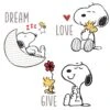 Snoopy Love Wall Decals 2 Snoopy Love Wall Decals -Lambs & Ivy snoopy love wall decal