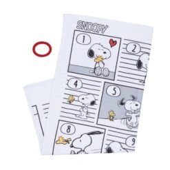 Snoopy Milestone Baby Blanket -Lambs & Ivy snoopy milestone blanket foldb