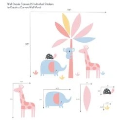 Snuggle Jungle Wall Decals -Lambs & Ivy snuggle jungle wall 20decal callouts 114a93f4 206c 414e 8cf6 56ff41294937
