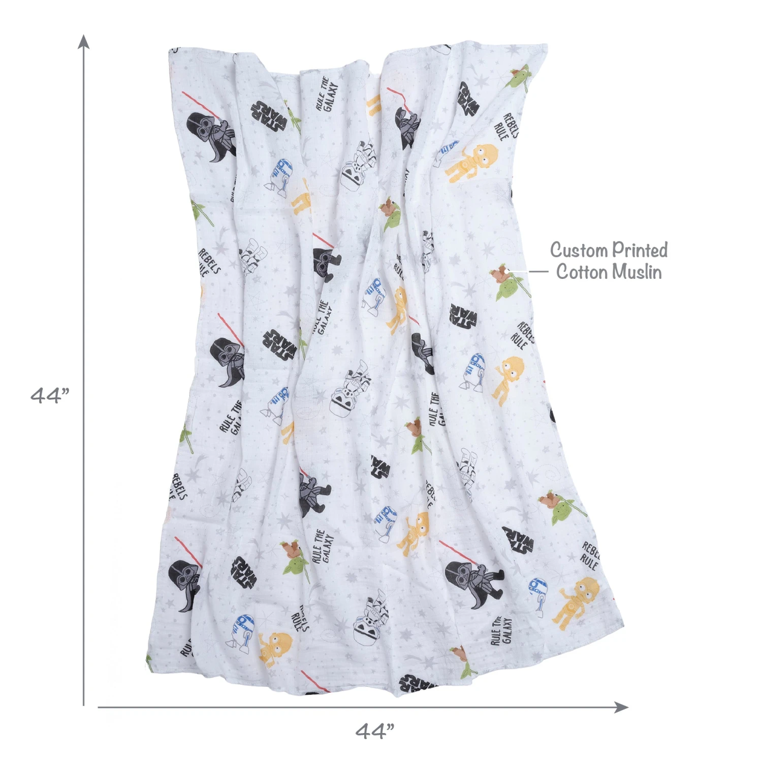 Star Wars Cotton Swaddle Blankets 8 Star Wars Cotton Swaddle Blankets - Image 6