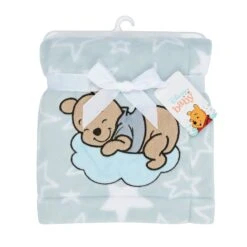 Starlight Pooh Baby Blanket -Lambs & Ivy starlight pooh blanket pkg