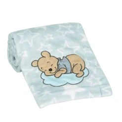 Starlight Pooh Baby Blanket -Lambs & Ivy starlight pooh blanket roll