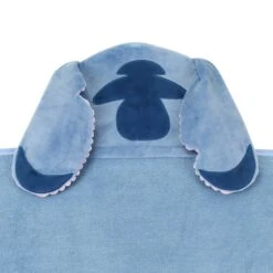 Disney's Stitch Hooded Bath Towel -Lambs & Ivy stitch hooded towel back detail