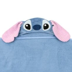 Disney's Stitch Hooded Bath Towel -Lambs & Ivy stitch hooded towel detail