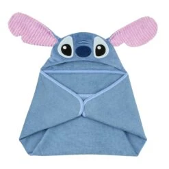 Disney's Stitch Hooded Bath Towel -Lambs & Ivy stitch hooded towel fold b