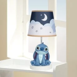 Stitch Lamp With Shade -Lambs & Ivy stitch lamp lifestyle