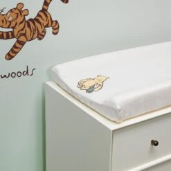Storytime Pooh Changing Pad Cover -Lambs & Ivy storytime pooh cpc lifestyle