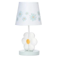 Sweet Daisy Lamp With Shade & Bulb -Lambs & Ivy sweet daisy lamp option