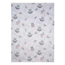 Star Wars Cozy Friends Grogu Fleece Baby Blanket -Lambs & Ivy the child blanket full cozy friends