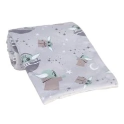 Star Wars Cozy Friends Grogu Fleece Baby Blanket -Lambs & Ivy the child blanket roll cozy friends