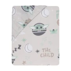 Star Wars Cozy Friends Grogu Fitted Crib Sheet -Lambs & Ivy the child sheet fold cozy friends