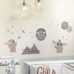 Star Wars The Child Wall Decals -Lambs & Ivy the child wall decal lifestyle