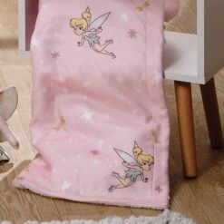 Tinker Bell Baby Blanket -Lambs & Ivy tinker bell blanket lifestyle