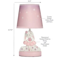 Tiny Dancer Lamp With Shade & Bulb -Lambs & Ivy tiny dancers lamp callout