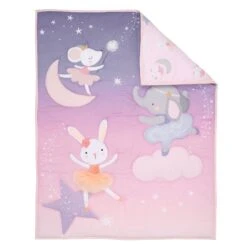 Tiny Dancer 3-Piece Crib Bedding Set -Lambs & Ivy tiny dancers quilt fold