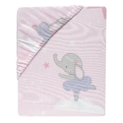 Tiny Dancer Fitted Crib Sheet -Lambs & Ivy tiny dancers sheet fold