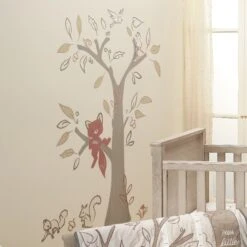 Treetop Fox Wall Decals -Lambs & Ivy treetop fox wall decal lifestyle