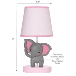 Twinkle Toes Lamp With Shade & Bulb -Lambs & Ivy twinkle toes lamp small text