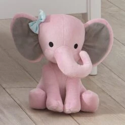 Twinkle Toes Plush Elephant - Hazel -Lambs & Ivy twinkle 20toes plush lifestyle