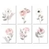 Watercolor Floral Unframed Wall Art