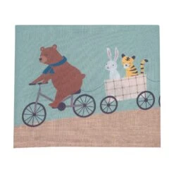 Up Up & Away 3-Piece Crib Bedding Set -Lambs & Ivy up up and away crib skirt fold