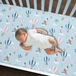 Up Up & Away 3-Piece Crib Bedding Set -Lambs & Ivy up up and away sheet baby 7909b4ae 5d05 434f 92f3 7445dc415721