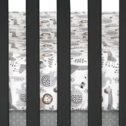 Urban Jungle 4-Piece Crib Bedding Set -Lambs & Ivy urban 20jungle sheet crib