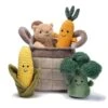 Veggie Basket Interactive Play Set With Plush Toys -Lambs & Ivy veggie plush set c