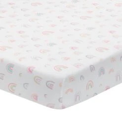 Watercolor Pastel 5-Piece Crib Bedding Set 14 Watercolor Pastel 5-Piece Crib Bedding Set -Lambs & Ivy watercolor pastel sheet a