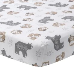Woodland Forest Cotton Fitted Crib Sheet