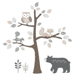 Woodland Forest 5-Piece Crib Bedding Set -Lambs & Ivy woodland forest wall decal