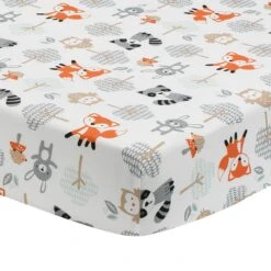 Woodland Friends Fitted Crib Sheet