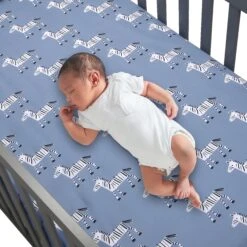 Signature Zebra Organic 2-Pack Fitted Crib Sheet -Lambs & Ivy zebra sheet baby f3b6bbe8 102c 4387 8594 23d5f02fdbe1